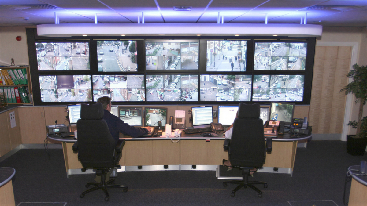 Government CCTV control room operations environment