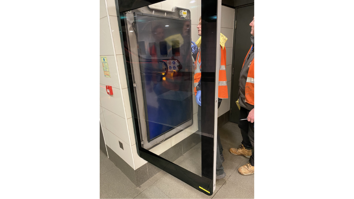 Condition survey inspection for transport display systems