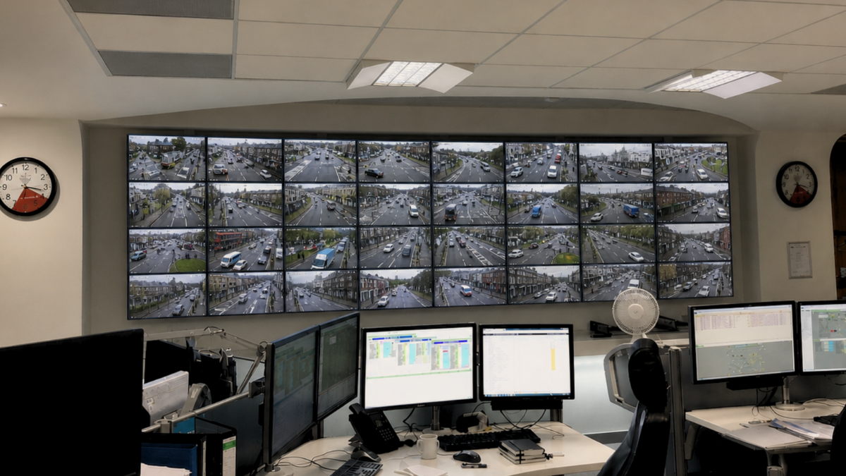 CCTV surveillance and monitoring control room