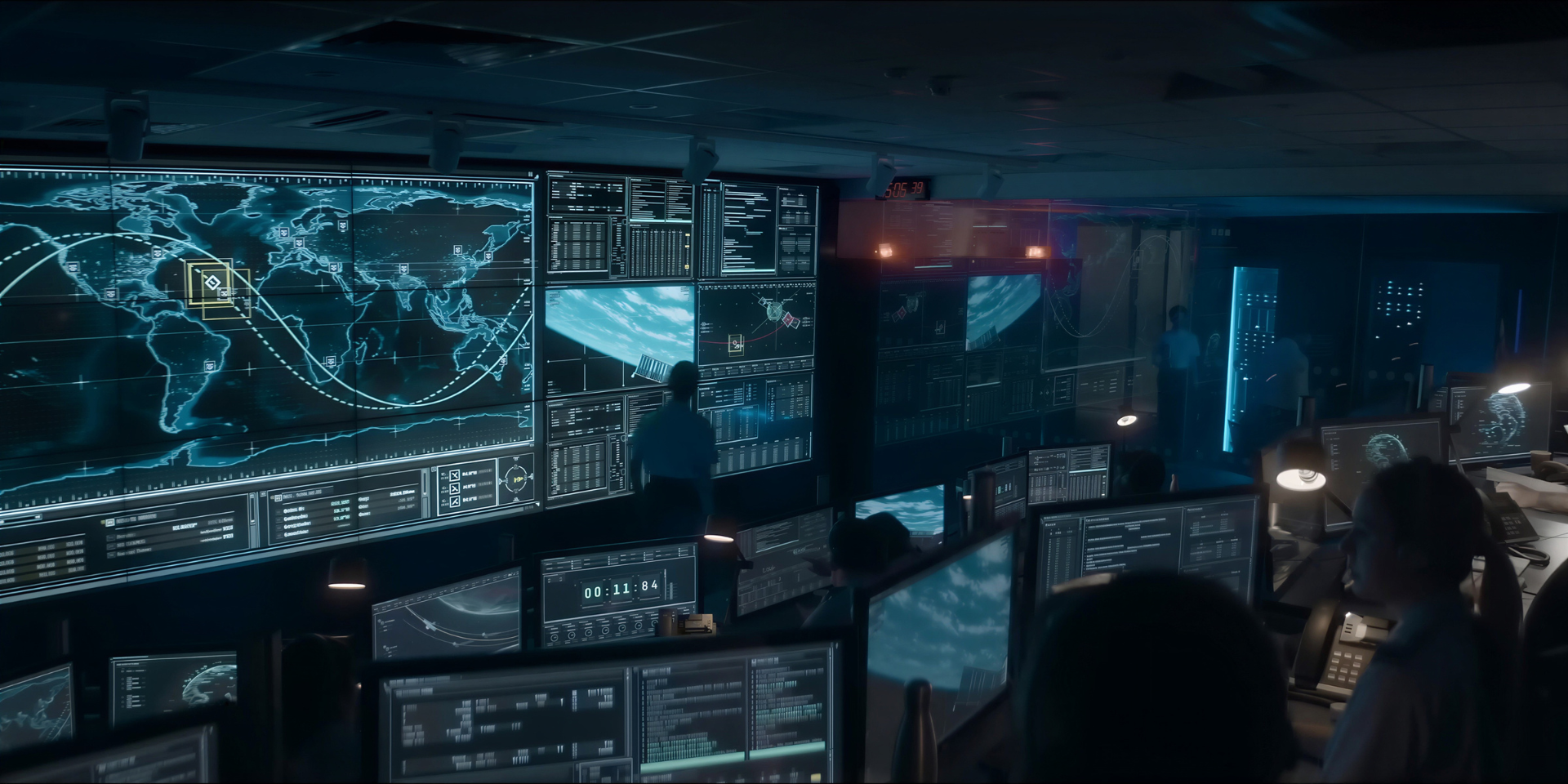 Defence command environment video wall