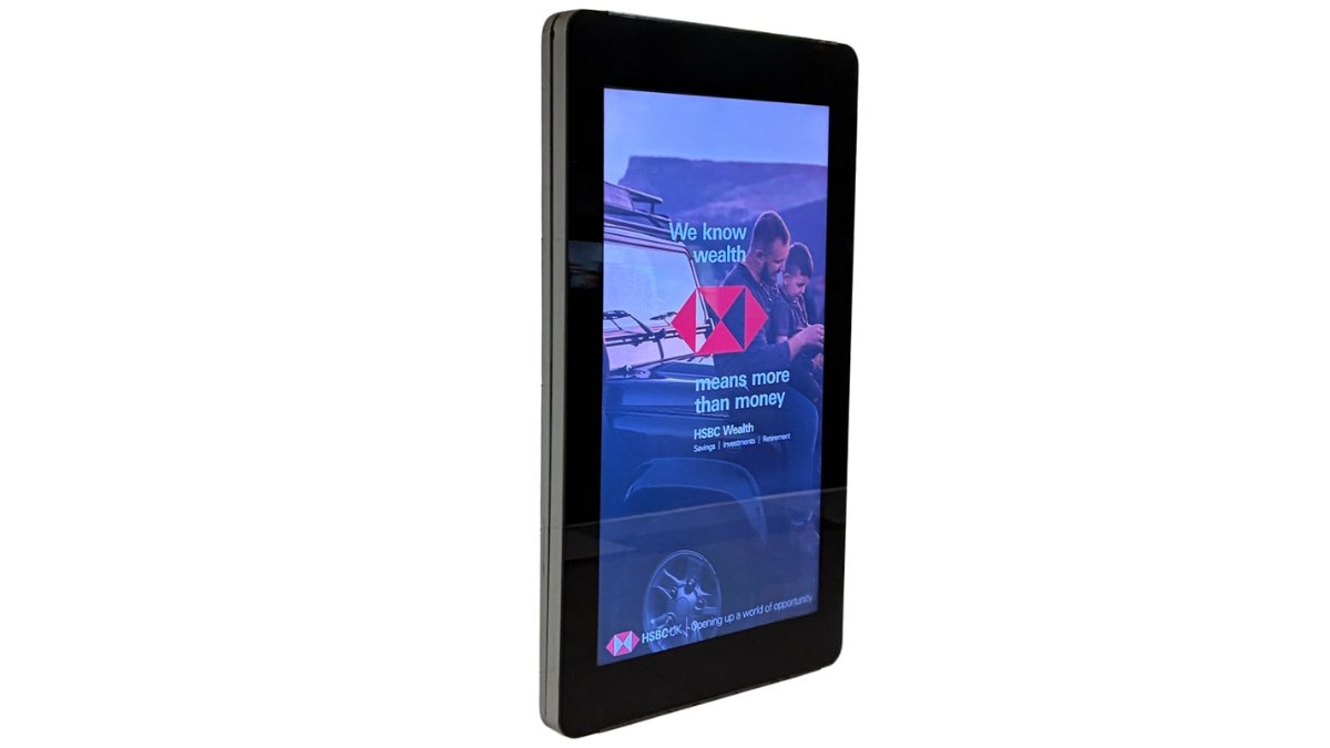 D6 portrait digital display unit