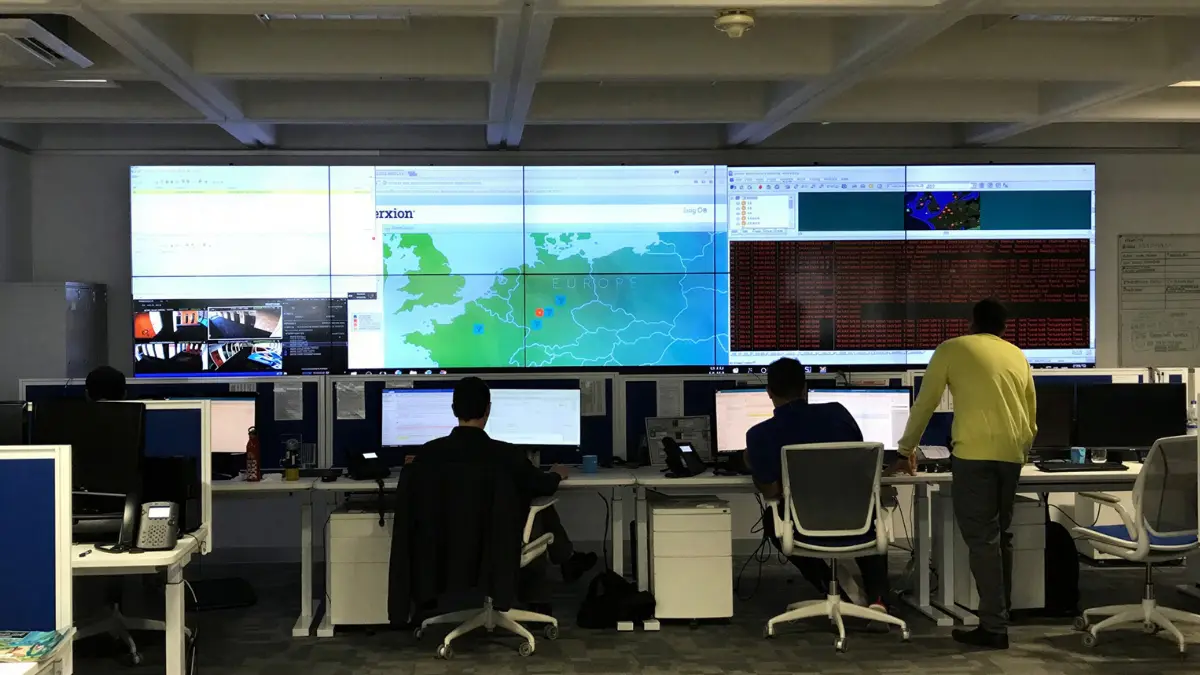Network operations display environment for regulated operations