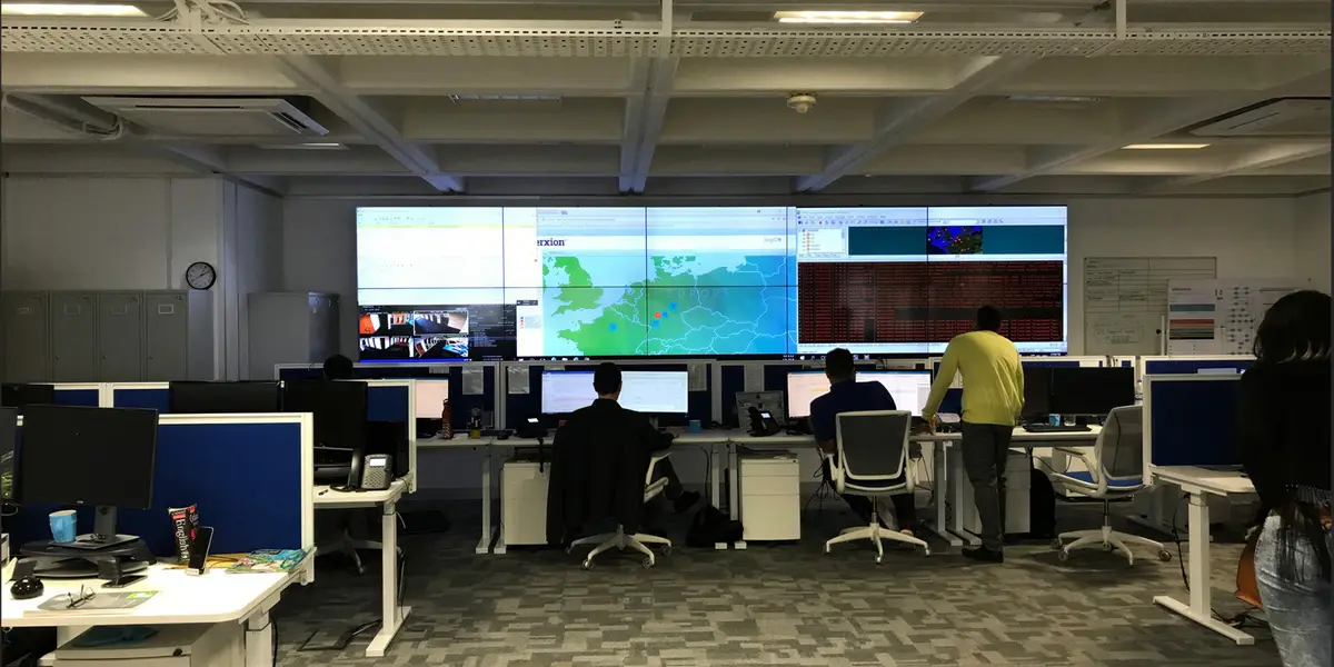 Interxion network operations centre display wall