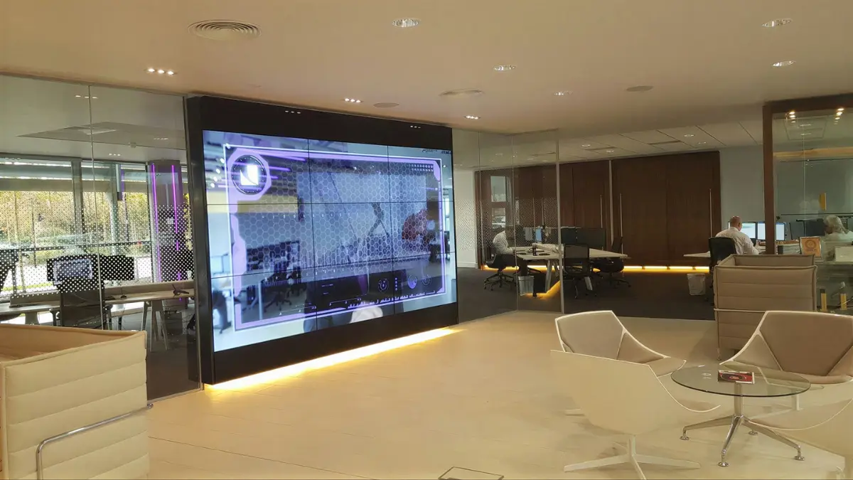 Corporate lobby display environment